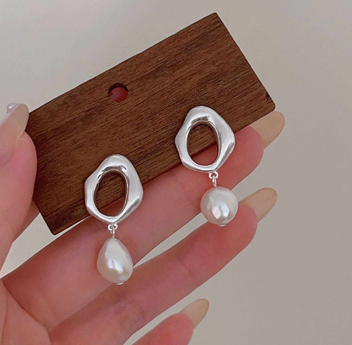 Baroque Pearl Earrings | Pearl Gold Earrings | CHY